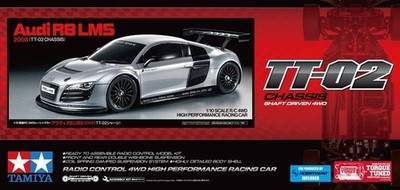 Tamiya RC 58749 Audi R8 LMS 2008 TT-02 Bausatz