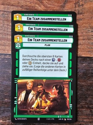 Star Wars Unlimited, 3x Ein Team Zusammenstellen, LAW-DE 166/264, Common