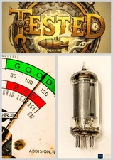 GE 6HS6 Sharp Cut-Off Pentode TESTED STRONG 110/120 Sencore NOS Strength