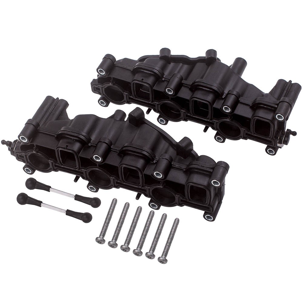 Pair Intake Manifold For Audi A4 A6 A8 Q7 VW Touareg Orsche Cayenne 3.0L