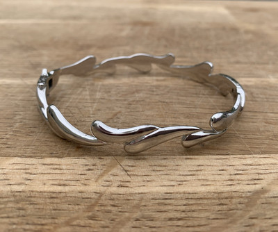 Fiorelli Armreif ''Wave'' aufklappbar - 925 Sterling Silber - groß - gebraucht