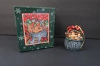 Lang and Wise Gingerbread Basket Christmas Ornament #17 NEW 1999 Susan Winget