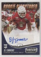 2021 Chronicles Draft Picks Threads Rookie Signatures Orange BJ Emmons Auto 07sf