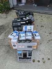 Lot of Breakers 3 Pole Single Pole Circuit Breaker Square D Eaton Siemens