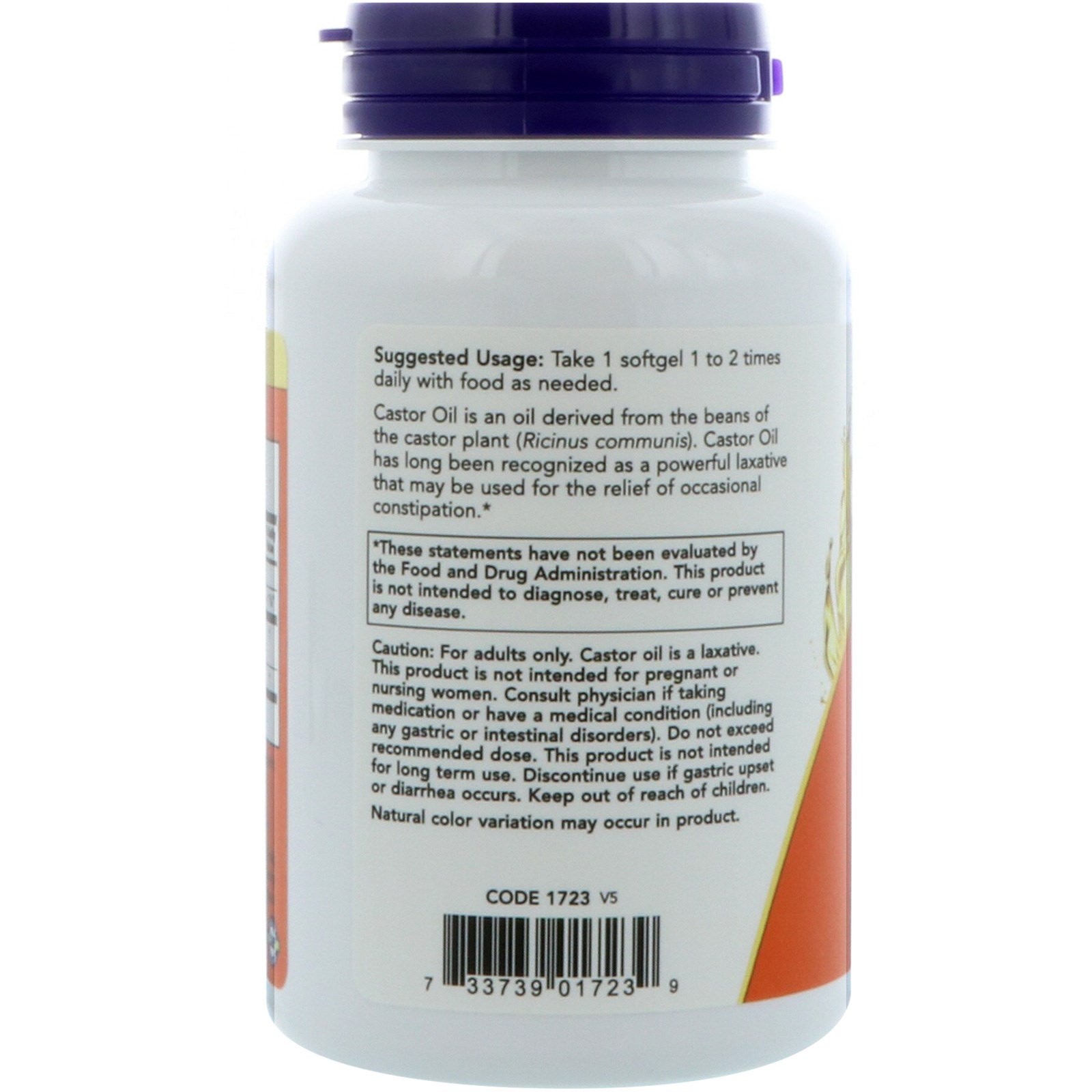 Castor Oil, 120 Softgels
