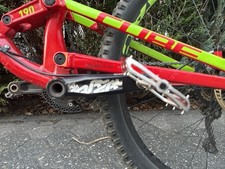 CUBE Fritzz Mountainbike Fully rot/grün, hydraulische Scheibenbremse, Kette