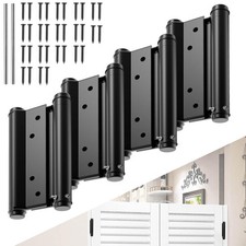 6in Double Action Spring Hinge, Self-Closing Door Hinges with Pins & Screws |...