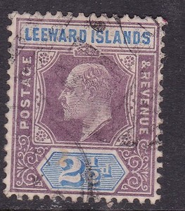 LEEWARD ISLANDS   ^^^^^ Rarer s c#  32  used EDVII  CLASSIC  hcv @xxxdco4577leer