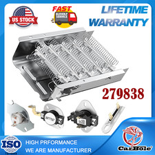 279838  279816 for Whirlpool Maytag Dryer Heating Element Thermostat Fuse Kit