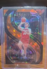 2024-25 Panini Select - Premier Level Cam Spencer #189 Orange Cracked Ice Prizm