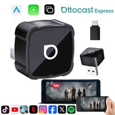 Ottocast 3in1 Wireless CarPlay Android Auto Adapter AirPlay Mirroring Plug Play