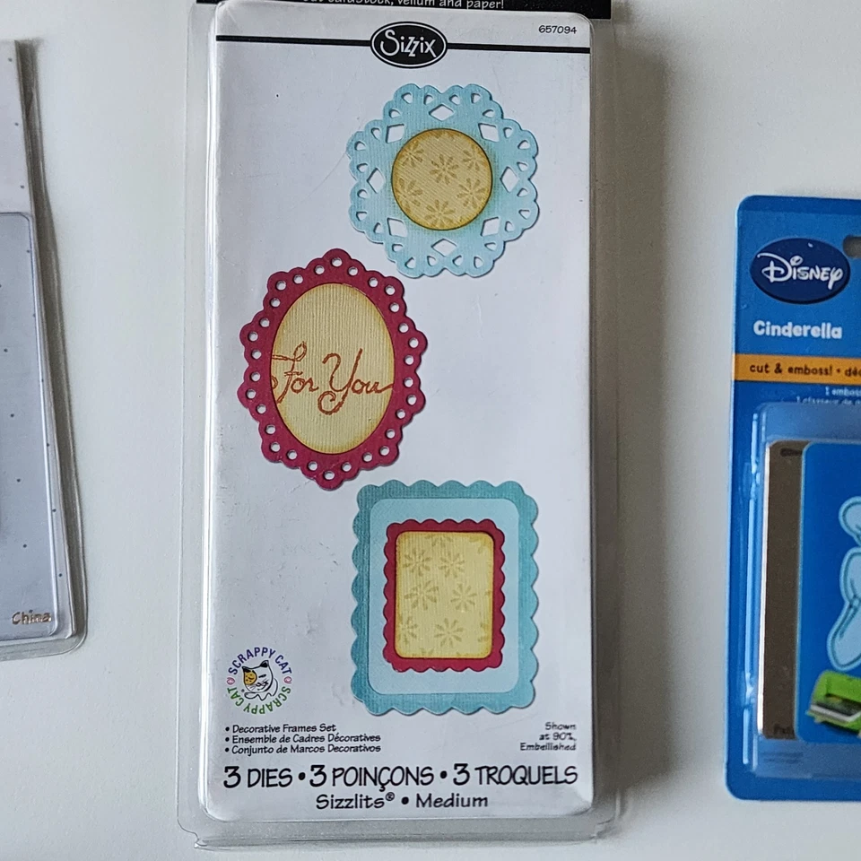 Sizzix Embossing Folders Cuttlebug Disney Cut Emboss Dies Lot Shells Disney Cake - Image 4 of 4