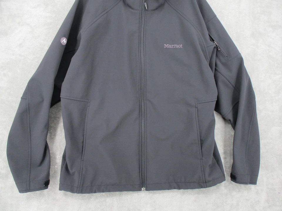 Marmot Jacket Mens 2XL XXL Softshell Fleece Lined Full Zip Outdoor Lightweight - Image 4 of 4