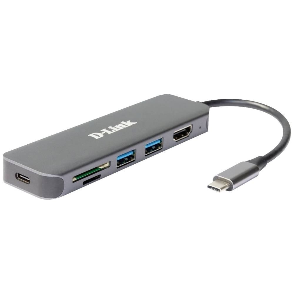 Hub USB-C D-Link DUB-2327 pour connecter clé USB et écran externe sur PC portable récent
