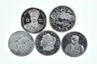 Lot 5 VINTAGE 1 Oz Silver Bars/Rounds Art Bars Collection Poured .999 *475