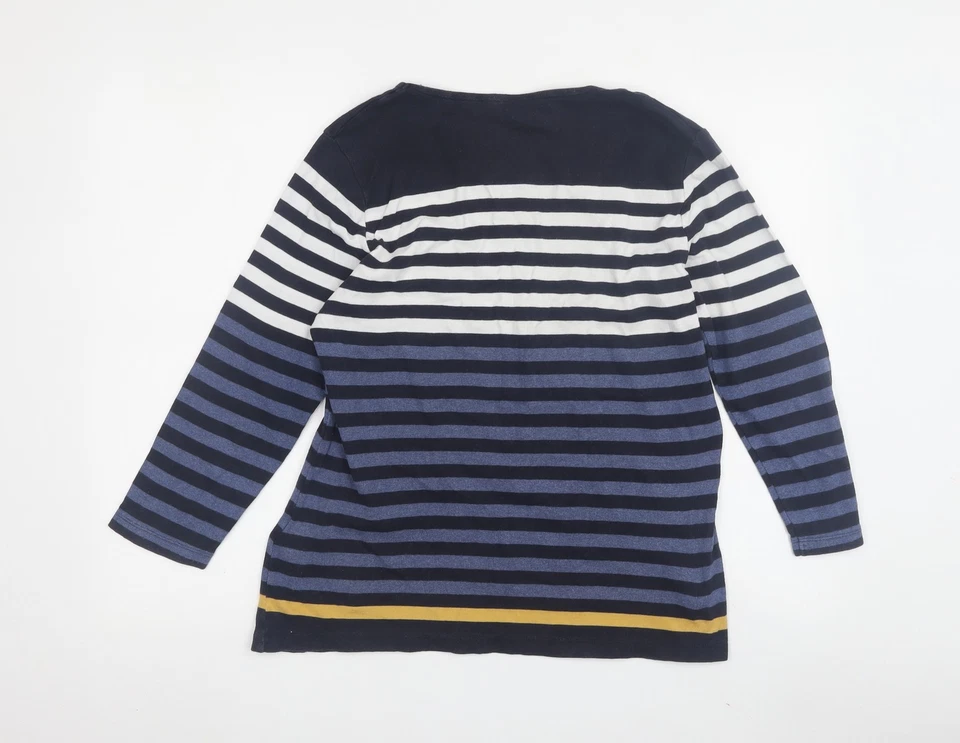 Maine New England Women's Striped Pullover Jumper, Size 16 - Image 2 of 4