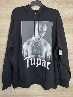 NWT 2pac Mens Hoodie Size 3XL Tupac Westcoast Deathrow Rap Hooded Sweatshirt