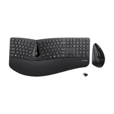 Perixx PERIDUO-605 Wireless Full-Sized Ergonomic Keyboard  Vertical Mouse Set