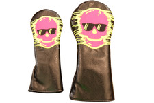 Swag Golf's Black Pink Skull Wood Covers Peoples Golf 