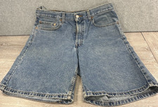 Vintage Levis 550 Y2K 90's Blue Denim Shorts Mens Size 34 Waist