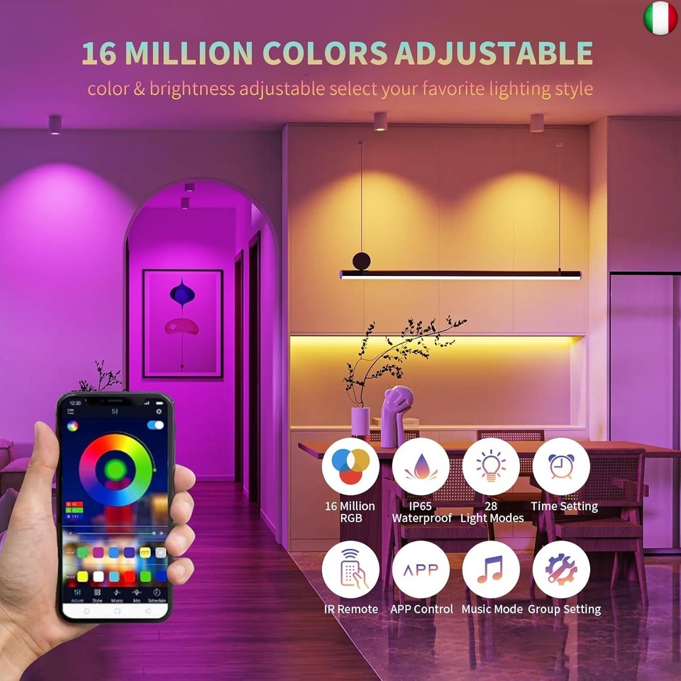 Luci Albero Di Natale Mantello Luci A Nastro Natalizie LED 10M - Batteria, Impermeabili IP43 Per Albero E Esterni Luci Nastro Oro Caldo - Foto 11