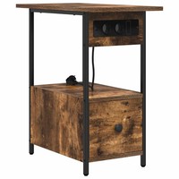 Nachttisch GeräUcherte Eiche 60X30X61 Cm Holzwerkstoff Kommode