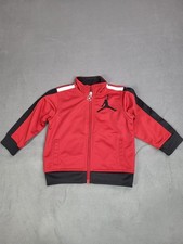 Nike Air Jordan Baby Boy 18Mo. Full Zip Hoodie Jacket Red Lightweight Hoop
