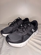 On Cloudrunner Men's Running Shoes Black White US 9.5 Athletic Mesh Low Top