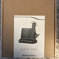 Plantronics Savi 745 W745 Multi Device Wireless Headset System 86507-01 / NEW