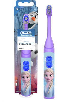 Oral-B Kids Battery Electric Toothbrush Disney Frozen Soft Bristles Ages 3+ New