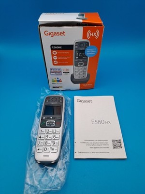 Telefon Gigaset E560 DECT Silber ERSATZ Senioren Mobilteil ohne Ladeschale