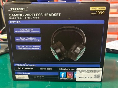 Gaming Wireless Headset For P-5/P4 N-S PC/Phones