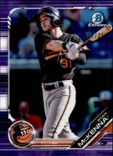 2019 Bowman Chrome Prospects Purple Refractors #BCP81 Ryan McKenna Card /250