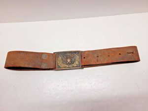 Pre-Civil War 1851 Regulation Sword Belt Plate with attached Belt