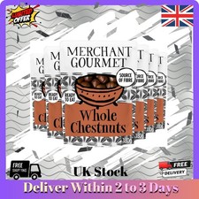 Merchant Gourmet Whole Cooked Chestnuts Pack of 6 x 180g Ready To Eat Pouches