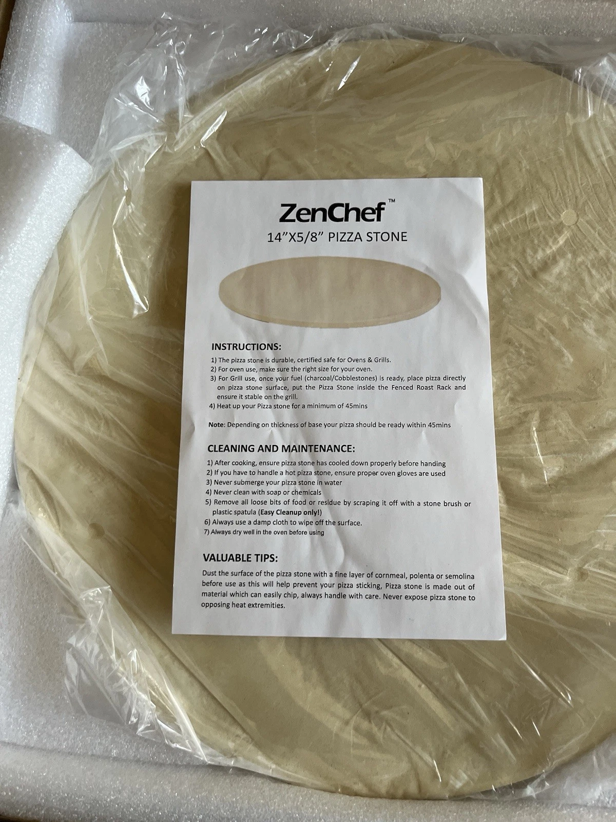 New in Box Pizza Baking Stone by Zen Chef
Opens in a new window or tab