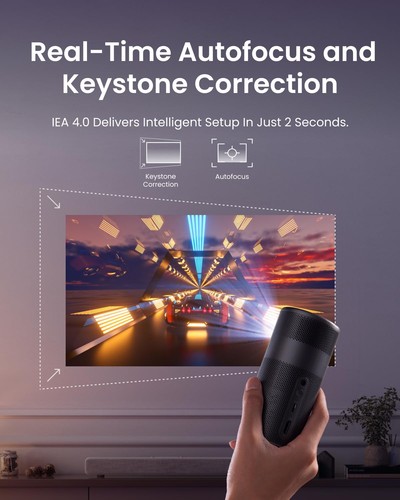Capsule Air Google TV Projector, Officially Licensed Netflix, 720p Smart Mini... - Picture 6 of 6