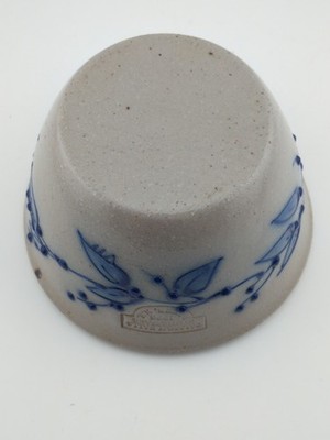 Salmon Falls Bowl Blueberry Vines Salt Glaze Stoneware Vintage
