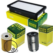 MANN-FILTER Set Air Huile Carburant Pour KIA Rio II Berline JB 1.5 CRDi