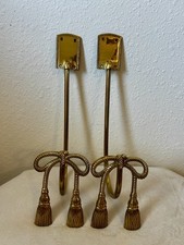 Vintage Brass Bow Towel Hooks Hollywood Regency Curtain Tie Backs Wreath Hooks