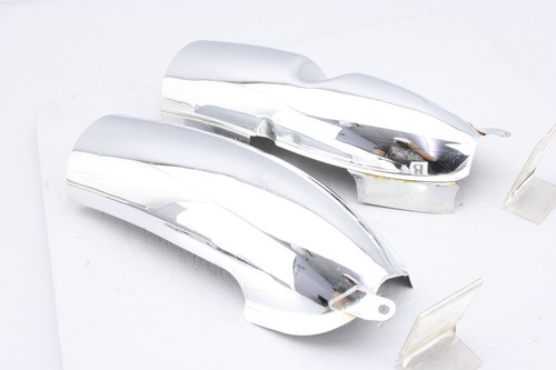 2007 Honda Goldwing GL 1800 Exhaust Pipe Heat Shield Left Right Set CHROME - Foto 5 di 7
