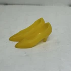 Vintage Barbie: Francie #1254 FRESH AS A DAISY Yellow Squishy Low-Heel Pumps