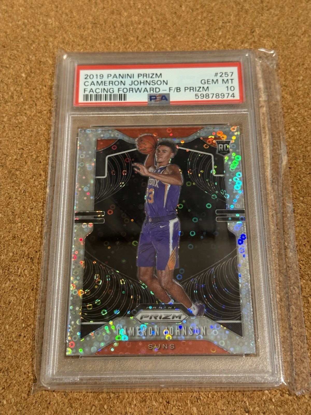 2019-20 PRIZM CAMERON JOHNSON SILVER ROOKIE DISCO VARIATION PSA 10 GEM NUGGETS