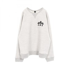 CHROME HEARTS Cemetery cross sweat cotton Gray Used mens XL