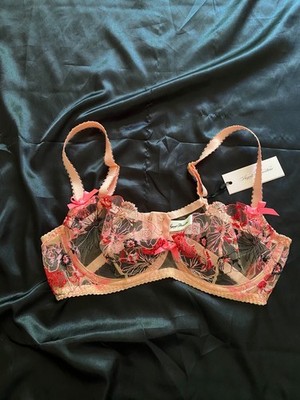 Agent Provocateur 水着セット NWT Agent Provocateur Zuri Embroidered Tulle Bra Size 36C Floral