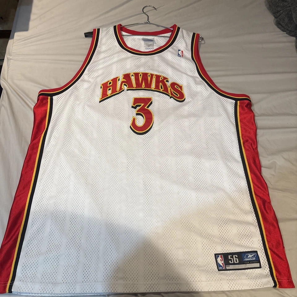 Camiseta deportiva auténtica Shareef Abdur-Rahim Atlanta Hawks ReeboK 56 NBA retro Foto 2 de 4