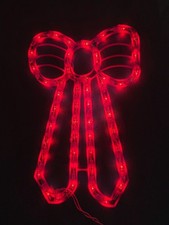 Vintage Lighted Christmas Bow Ribbon 18"