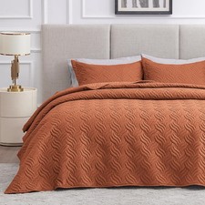 California King Size Quilt Bedding Set Umber Bedspread - Cal King Summer Lightwe