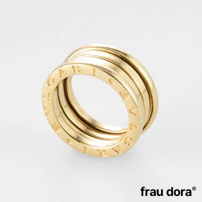 Bulgari B.zero 1 3-Band Ring 750/- 18 Karat Gelbgold Weite: 50 - Bild 1 von 3