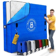 Mattress Bags for Moving with 8 Handles - Queen Size - Extra-Thick Reusable